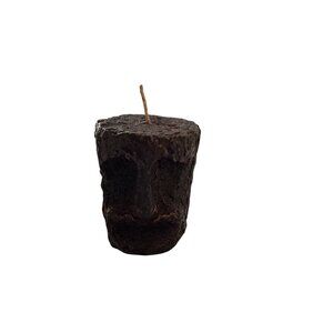 Vintage Crying Tiki Candle NEW Souvenir Rustic Pillar